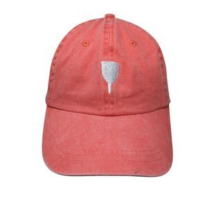 Saaltco Slideback Hat Pink OSFA Adjustable Embroidered 6 Panel HG